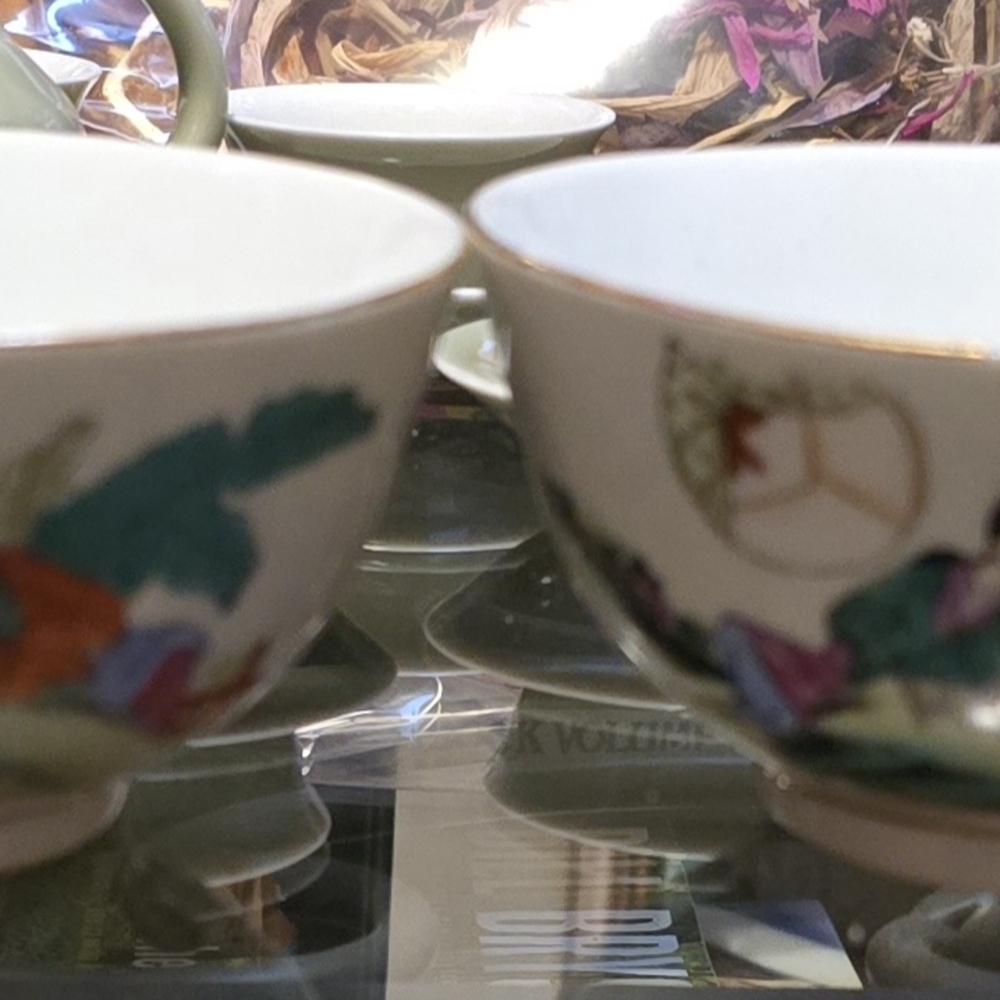 Floral Porcelain Tea Cups